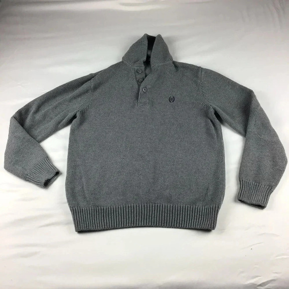 Chaps Men’s Gray Pullover Sweater Cotton Outdoors Size Small - Picture 1 of 4